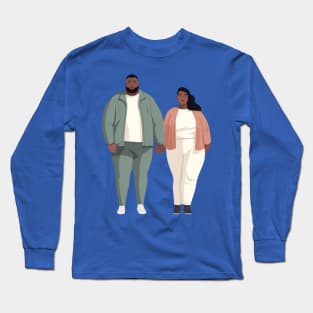 black couple Long Sleeve T-Shirt